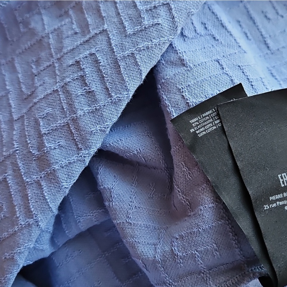 Pierre Balmain Textured Blue Dress Shirt